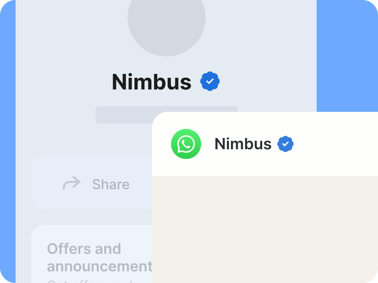 Verification feature for customer trust