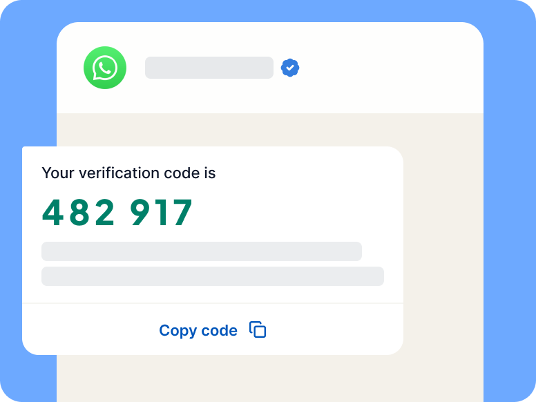 WhatsApp OTP is more user friendly